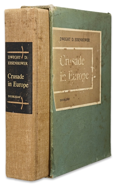 Dwight D. Eisenhower Signed D-Day Speech From the Limited Edition of ''Crusade in Europe'' -- Housed in Rare Slipcase